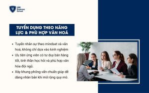 Tuyển dụng theo năng lực & phù hợp văn hoá