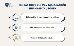 Những lưu ý khi xây dựng nguồn thu nhập thụ động