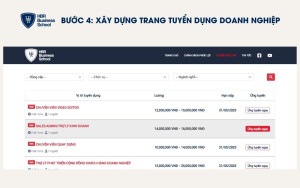 Xây dựng trang tuyển dụng doanh nghiệp