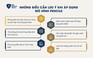 Những điều cần lưu ý khi áp dụng mô hình PENCILS