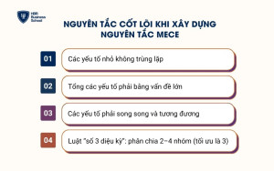Nguyên tắc cốt lõi khi xây dựng nguyên tắc MECE