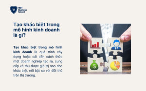 Tạo khác biệt trong mô hình kinh doanh là gì?