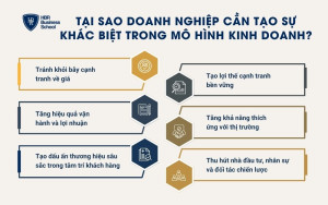 Tại sao doanh nghiệp cần tạo sự khác biệt trong mô hình kinh doanh?