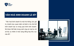 Khái niệm Văn hoá kinh doanh