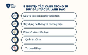 5 nguyên tắc vàng trong tư duy đầu tư của lãnh đạo