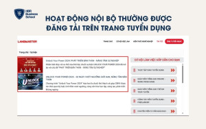 Hoạt động nội bộ thường được đăng tải trên trang tuyển dụng
