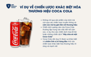 Ví dụ về chiến lược khác biệt hóa thương hiệu Coca Cola