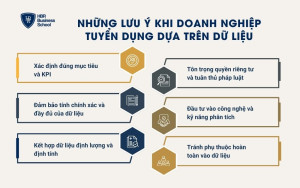 Những lưu ý khi doanh nghiệp tuyển dụng dựa trên dữ liệu