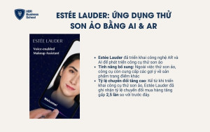 Estée Lauder: Ứng dụng thử son ảo bằng AI & AR