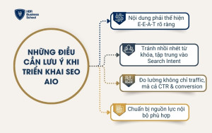Những điều cần lưu ý khi triển khai SEO AIO