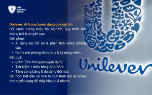 Unilever: AI trong tuyển dụng quy mô lớn