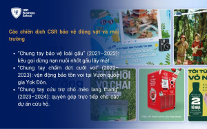 Các chiến dịch CSR bảo vệ động vật và môi trường