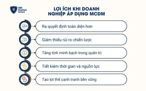 Lợi ích khi doanh nghiệp áp dụng MCDM