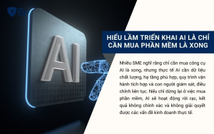 Hiểu lầm Triển khai AI là chỉ cần mua phần mềm là xong