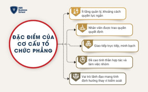 Đặc điểm của cơ cấu tổ chức phẳng