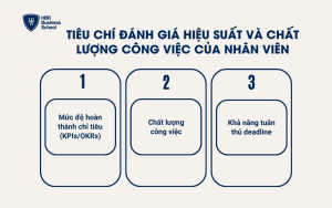 Tiêu chí đánh giá hiệu suất và chất lượng công việc của nhân viên