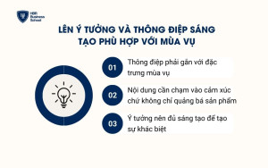Lên ý tưởng và thông điệp sáng tạo phù hợp với mùa vụ