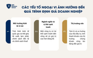 Các yếu tố ngoại vi ảnh hưởng đến quá trình định giá doanh nghiệp