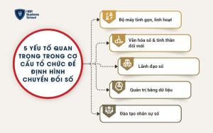 5 yếu tố quan trọng trong cơ cấu tổ chức để định hình chuyển đổi số