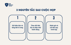 3 nguyên tắc sau cuộc họp