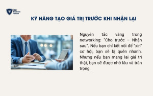 Kỹ năng tạo giá trị trước khi nhận lại