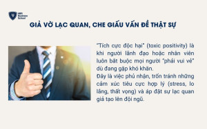 Giả vờ lạc quan, che giấu vấn đề thật sự