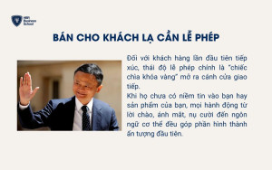 Bán cho khách lạ cần lễ phép