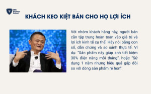Khách keo kiệt bán cho họ lợi ích