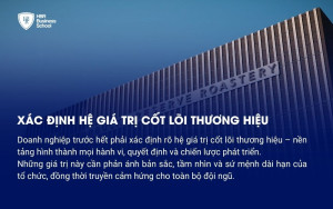 Xác định hệ giá trị cốt lõi thương hiệu