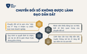 Chuyển đổi số không được lãnh đạo dẫn dắt
