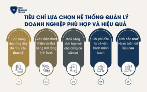 Tiêu chí lựa chọn hệ thống quản lý doanh nghiệp phù hợp và hiệu quả