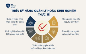 Thiếu kỹ năng quản lý hoặc kinh nghiệm thực tế