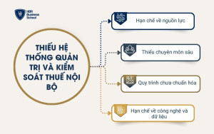 Thiếu hệ thống quản trị và kiểm soát thuế nội bộ