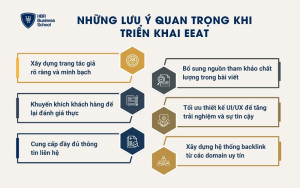 Những lưu ý quan trọng khi triển khai EEAT