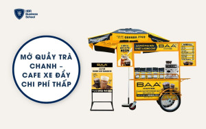 Mở quầy trà chanh – cafe xe đẩy chi phí thấp