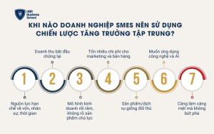 Khi nào doanh nghiệp SMEs nên sử dụng chiến lược tăng trưởng tập trung?