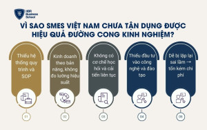 Vì sao SMEs Việt Nam chưa tận dụng được hiệu quả đường cong kinh nghiệm?