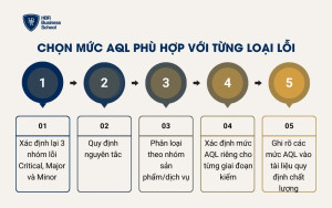 Chọn mức AQL phù hợp với từng loại lỗi