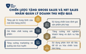 Chiến lược tăng Gross Sales và Net Sales nhằm quản lý doanh thu hiệu quả