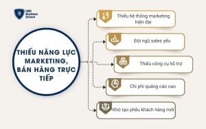 Thiếu năng lực marketing, bán hàng trực tiếp