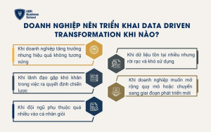 Doanh nghiệp nên triển khai Data Driven Transformation khi nào?