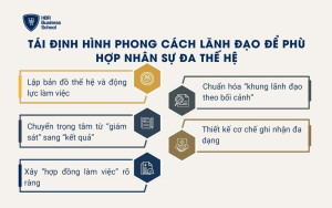 Tái định hình phong cách lãnh đạo để phù hợp nhân sự đa thế hệ