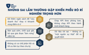 Những sai lầm thường gặp khiến phễu rò rỉ nghiêm trọng hơn