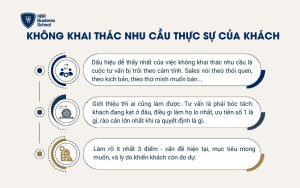 Không khai thác nhu cầu thực sự của khách