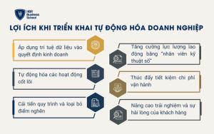 Lợi ích khi triển khai tự động hóa doanh nghiệp