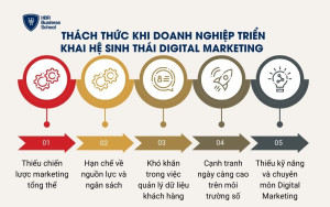 Thách thức khi doanh nghiệp triển khai hệ sinh thái Digital Marketing