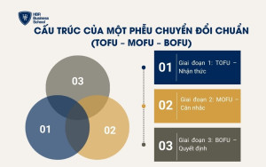 Cấu trúc của một Phễu chuyển đổi chuẩn (TOFU – MOFU – BOFU)