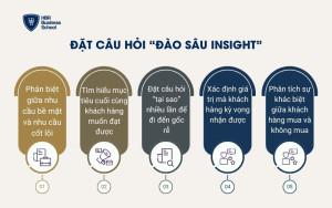 Đặt câu hỏi “đào sâu insight”
