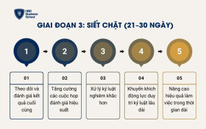 Giai đoạn 3: siết chặt (21–30 ngày)