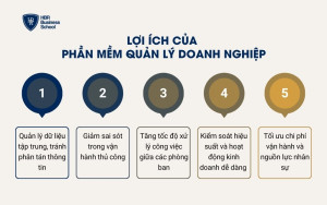 Lợi ích của 
phần mềm quản lý doanh nghiệp